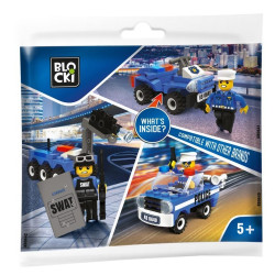 Set constructie ATV politie, politist inclus, Blocki My Police, varsta 5 ani