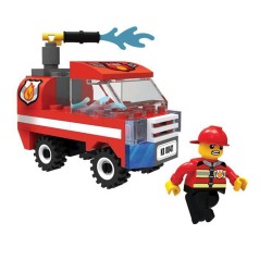 Set constructie autospeciala pompieri, Blocki My Fire Brigade, varsta 5 ani