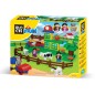 Blocuri de constructie, ferma vesela, dimensiune 38,5 x 31 x 9,5 cm, 71 piese
