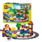 Blocuri de constructie, model trenul vesel, 109 piese, 2 ani+ Blocuri de constructie, model trenul vesel, 109 piese, 2 ani+