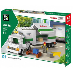 Set constructie, 267 piese, model camion, 6 ani+