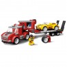 Set 283 piese transportor de masini de curse, joc pentru constructie