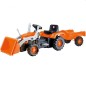 Tractor excavator, cu pedale si remorca, volan mobil, 183x54x45 cm Tractor excavator, cu pedale si remorca, volan mobil, 183x54x45 cm