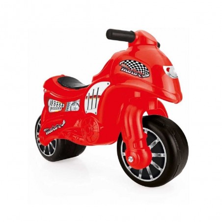 Motocicleta fara pedale, roti late confectionate din material tare, 50x71x27 cm, rosu