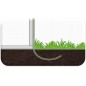 Sera pentru gradina 6x3x2, folie alba cu insertie PP, 18 mp