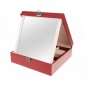 Caseta pentru ceasuri si bijuterii, compartimente pe 2 nivele, inchidere cheie, design elegant, 25x30 cm, RESIGILAT Caseta pentru ceasuri si bijuterii, compartimente pe 2 nivele, inchidere cheie, design elegant, 25x30 cm, RESIGILAT