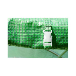 Sera solar pentru gradina 10x3x2 m, tip tunel, 14 ferestre cu plasa anti-insecte, 1 usa rulanta