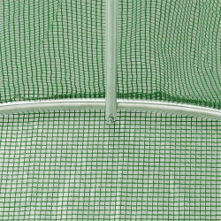 Sera solar pentru gradina 10x3x2 m, tip tunel, 14 ferestre cu plasa anti-insecte, 1 usa rulanta