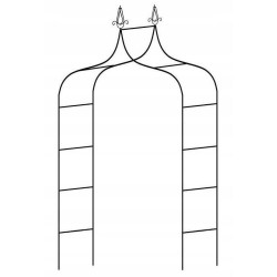 Pergola gradina, arcada metalica decorativa stil gothic, 150x37x240 cm