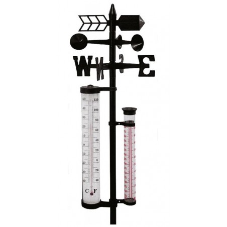 Statie meteo pentru gradina, indicator de precipitatii, viteza vant