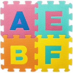 Puzzle tip covoras, 36 piese, suprafata 3.2mp, litere, cifre, interactiv