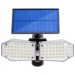Proiector solar 15W, 78 LED-uri , senzor miscare, unghi 120 grade, IP65