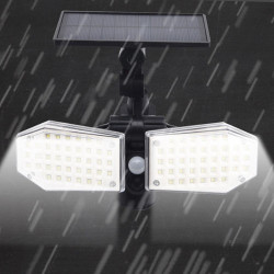 Proiector solar 15W, 78 LED-uri , senzor miscare, unghi 120 grade, IP65