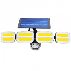 Proiector solar LED 20W, 3 programe iluminare, senzor miscare, telecomanda, IP65