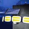 Proiector solar LED 20W, 3 programe iluminare, senzor miscare, telecomanda, IP65