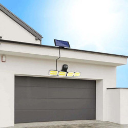 Proiector solar LED 20W, 3 programe iluminare, senzor miscare, telecomanda, IP65