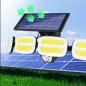 Proiector solar LED 20W, 3 programe iluminare, senzor miscare, telecomanda, IP65
