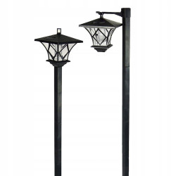 Felinar solar LED, inaltime 138 cm, alb rece, 12 lm, IP44