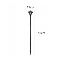 Felinar solar LED, inaltime 138 cm, alb rece, 12 lm, IP44