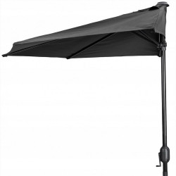 Parasolar tip umbrela cu manivela, diametru 270 cm, forma semicerc, montare pe perete, otel