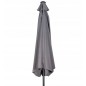 Parasolar tip umbrela cu manivela, diametru 270 cm, forma semicerc, montare pe perete, otel