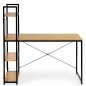 Birou cu biblioteca 120x64x70 cm, 4 rafturi laterale, lemn si metal, stil industrial Birou cu biblioteca 120x64x70 cm, 4 rafturi laterale, lemn si metal, stil industrial