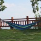 Hamac dublu, 180x150 cm, integral din bumbac dens, maxim 150 kg, husa depozitare colorata, RESIGILAT Hamac dublu, 180x150 cm, integral din bumbac dens, maxim 150 kg, husa depozitare colorata, RESIGILAT