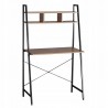 Birou stil industrial 142x84x47 cm, biblioteca 2 rafturi, structura otel