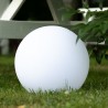 Lampa solara gradina LED RGB, glob diametru 30 cm, reincarcabila USB, telecomanda