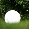 Lampa solara gradina LED RGB, glob diametru 30 cm, reincarcabila USB, telecomanda