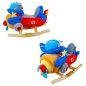 Balansoar pentru bebelusi, tip Avion, lemn si plus, 60x34x45 cm
