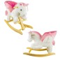 Balansoar Calut Roz pentru bebelusi, 60x34x45 cm, efecte muzicale, centuri siguranta
