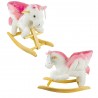 Balansoar Calut Roz pentru bebelusi, 60x34x45 cm, efecte muzicale, centuri siguranta