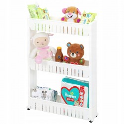 Raft universal pe roti, modular, 3 rafturi, 72x54.5x12.5 cm