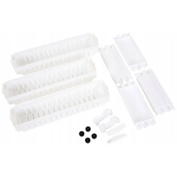 Raft universal pe roti, modular, 3 rafturi, 72x54.5x12.5 cm