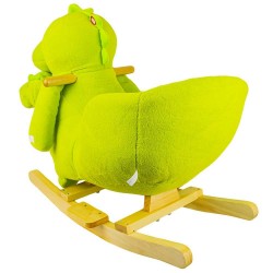 Balansoar Dinozaur muzical pentru copii, 60x34x45 cm, leagan centura siguranta