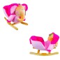 Balansoar Elefant roz, pentru bebelusi, roti rabatabile, centura de siguranta, muzica