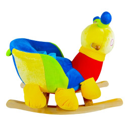 Balansoar Melc, leagan bebelusi multicolor, 60x34x45 cm, sunete muzicale