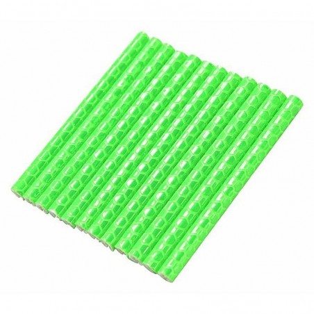 Ornamente reflectorizante pentru spite bicicleta, tuburi 8 cm, set 12 bucati