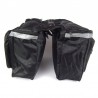 Geanta bicicleta, pentru portbagaj, 4 compartimente, fixare velcro, reflectorizanta