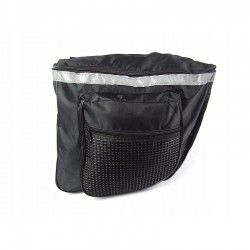 Geanta bicicleta, pentru portbagaj, 4 compartimente, fixare velcro, reflectorizanta