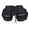 Geanta bicicleta, pentru portbagaj, 4 compartimente, fixare velcro, reflectorizanta