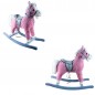 Balansoar Calut roz, sa cu suport pentru picioare, 3-5 ani, 74x33x62 cm