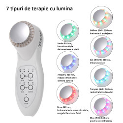 Aparat de masaj cu ultrasunet 10W, functie fototerapie, 2 trepte putere