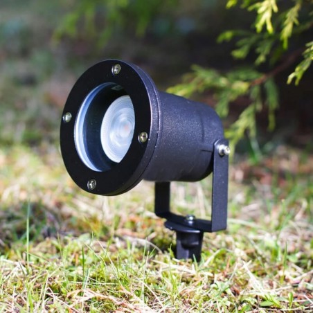 Spot LED 35W, conector GU10, impermeabil, certificare IP54, aluminiu, negru