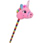Unicorn de calarit, suport bat, sunete trap, 80 cm, diverse culori