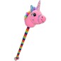 Unicorn pentru calarit, suport tija si rotile, sunete muzicale, 80 cm