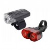 Set far si stop LED pentru bicicleta, 3 moduri iluminare, coliere de fixare