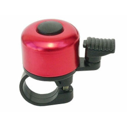 Sonerie bicicleta, mecanica, rosie, 5.5x3.5x6 cm