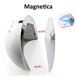Lampa unghii profesionala UV LED 48W, duala, timer, senzor miscare, detasare magnetica
